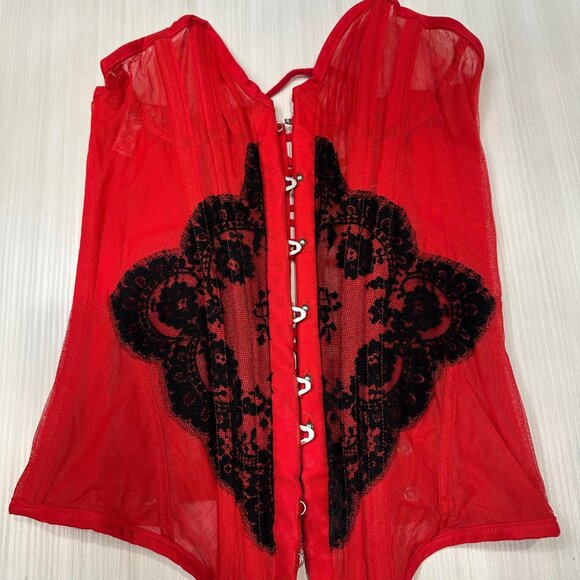 Agent Provocateur "Kate" Red Corset, Small C/D Cup - Picture 1 of 7